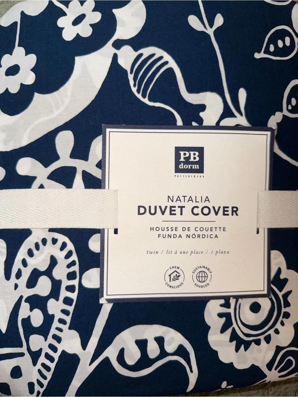 Pottery Barn Dorm Pottery Barn Natalia Duvet Cover Size Twin 100% Cotton